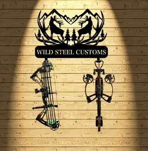 Custom METAL BOW HOLDER, Metal Bow rack, Personalized metal bow holder, Metal