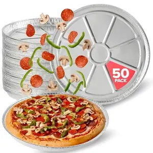 Disposable Round Foil Pizza Pans (50 Pack)