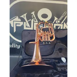 JP Solario Pakal 421 Copper & Black Nickel Eb Alto Horn - 8.75" Big Bell