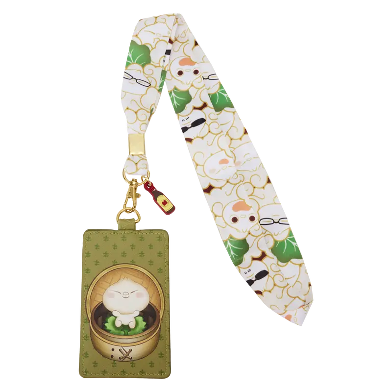 Bao Bamboo Steamer Basket Lanyard With Card Holder