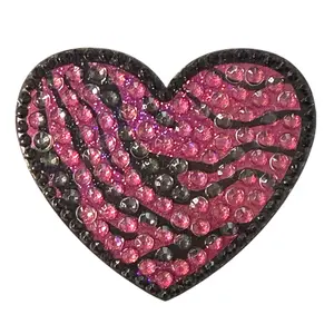 Giving Back Zebra Print Heart