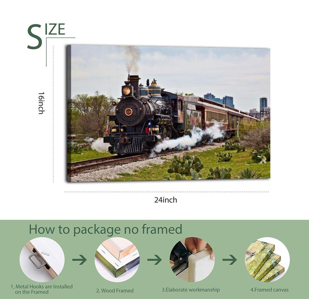 Old Vintage Steam Train Poster Decorative Painting Canvas Wall Art Picture Print Modern Family Bedroom Decor