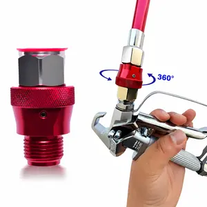 Airless Paint Sprayer Accessories 360 Degree Adjustable Swivel Joint, 7/8 Inch Thread Spray Gun Connector Compatible With Graco Wagner Titan TriTech And Most Standard Spray Guns