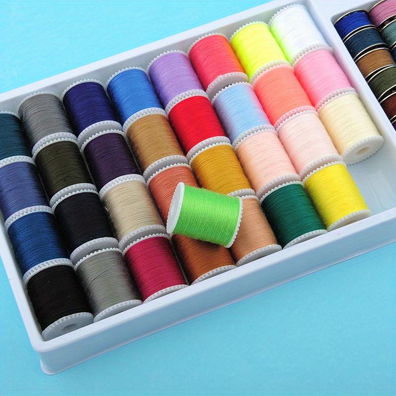 60pcs/Set Sewing Thread Kit, Mini Spools and Bobbins for Sewing Machine, Hand Sewing