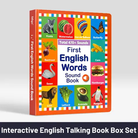 Kids 3-9 Years Educational Language Toy - Colorful Transportation Interactive Sound Book, 3-9y Advanced English Sound Book 470+ Words, 21 Themes, 6 Songs, Piano Keys, Animals, Learning Tool, Builds Confidence, Fosters Independent Learning, Toddler Gift