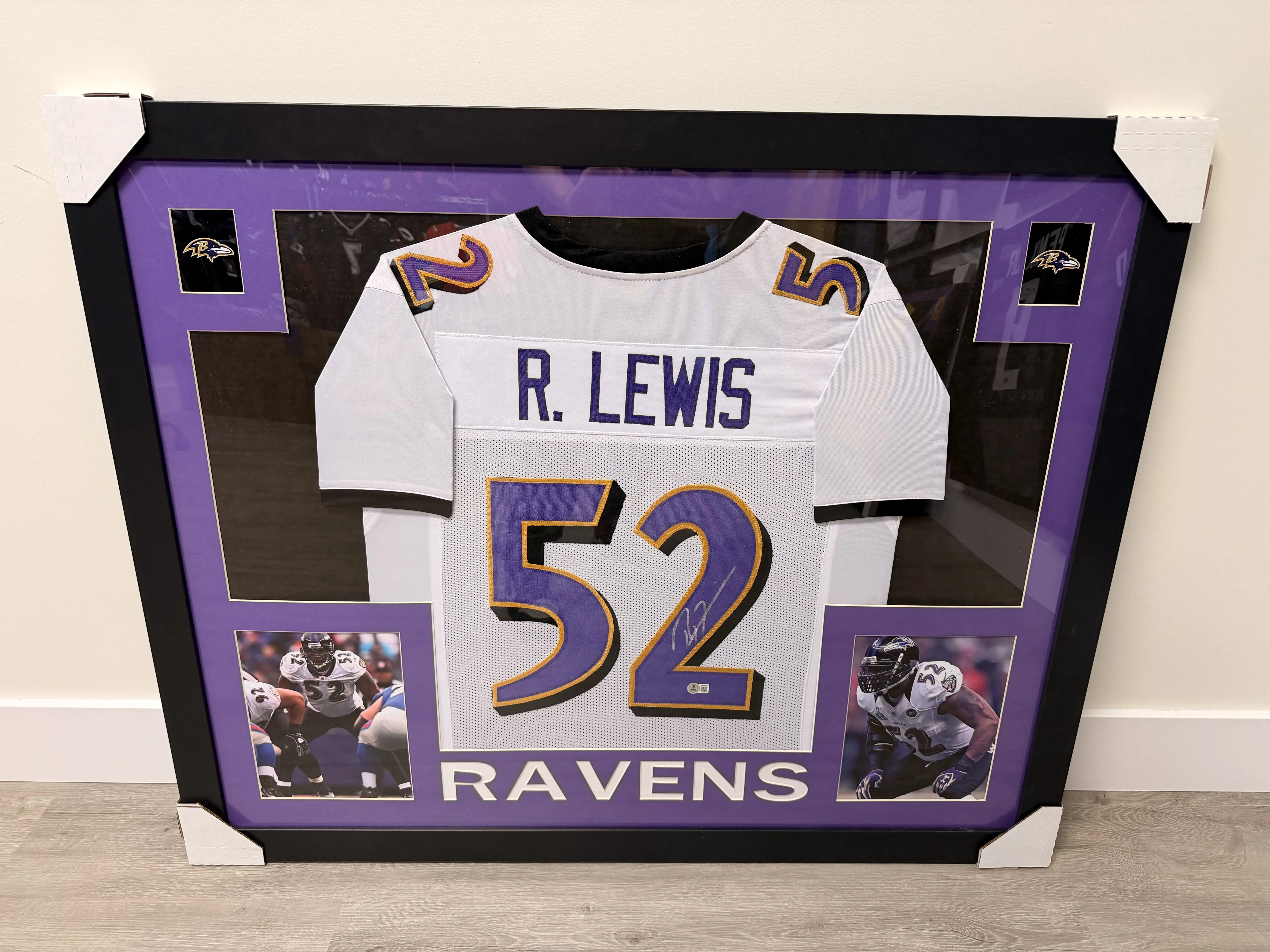 Ray Lewis Framed Jersey Display (Beckett)