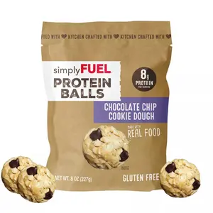 simplyFUEL Chocolate Chip Cookie Dough Whey Protein Balls - 8g Protein - 8oz