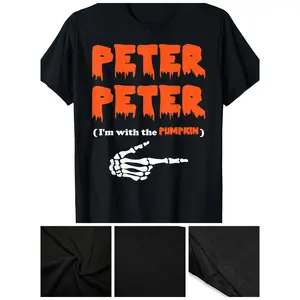 Peter Peter I'm With The Pumpkin, Halloween Costume T-Shirt,Made in USA