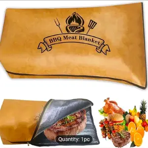 Premium BBQ Meat Blanket – Reusable Insulated Resting Bag for Brisket, Ribs & More, Food-Safe Aluminum with Wide Mouth Design, Perfect for Smoker Meat Resting & Outdoor Cooking BBQ Blanket for Resting Meat, 21in Smoker Meat Resting Blanket, Grilling Meat