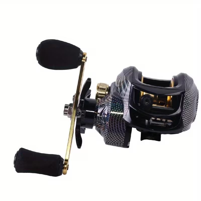 [W] Ultra Lightweight Bait Reel 22 Pounds Max Resistance Saltwater & Freshwater Rotating Fishing Reel with 18+1BB Ball Bearings Magnetic Braking System Ergonomic Handle Smooth Resistance