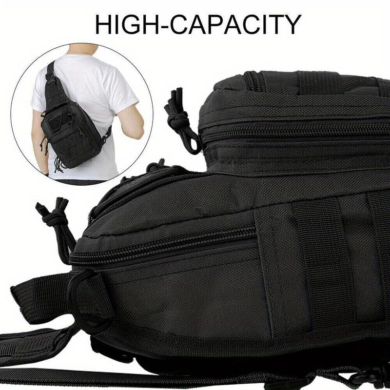 Sling Crossbody Bag for Men Women, Crossbody Hiking Backpack Chest Shoulder Tactical Bag, Small One Strap Backpack for Casual Travel Hiking Outdoor Sports