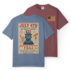 Patriotic Sam Eagle Muppets July 4th Fireworks T-Shirt