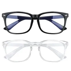 Blue Light Glasses for Woman Men | 99% Blue Light Blocking Glasses for Computer Gaming TV Phone Screen Square Frame | Anti Eyestrain & UV Glare Protection