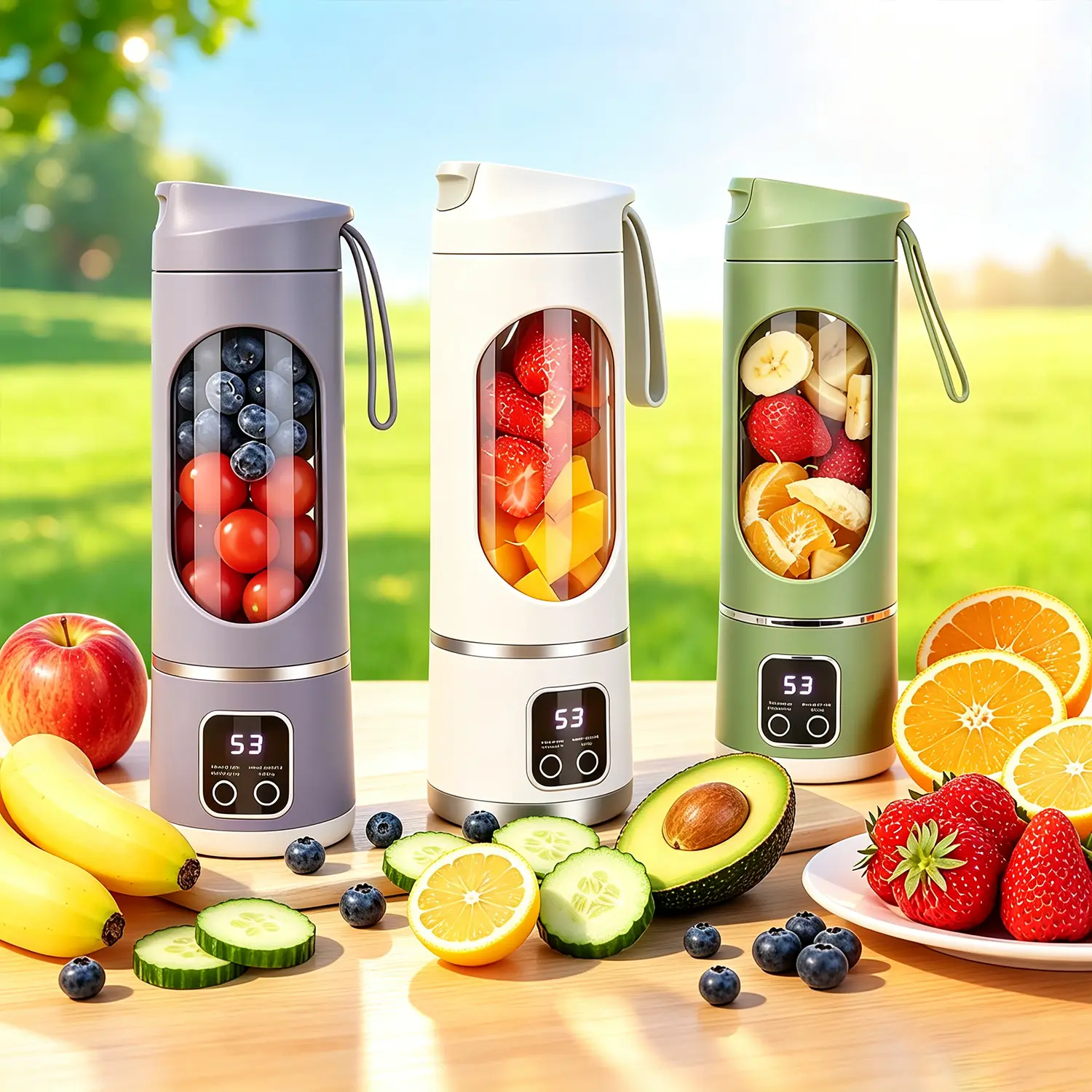 Portable Mini Juicer Blender - 2-in-1 Ice Crusher & Smoothie Maker, USB Rechargeable, Easy to Clean, Ideal for Liquid Diets, Baby Food, Home & Office Use, Back-to-School Gift