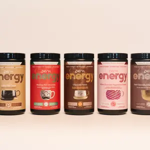 Perk Energy Morning Drink Mix with Caffeine Protein Collagen Vitamins & Antioxidants 20 Servings Nutrient Rich Coffee