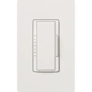 Lutron Maestro Wireless Dimmer, Electronic Low-Voltage, Multi-Location/Single-Pole, 120V, Vive Enabled, White MRF2S-6ELV120-WH