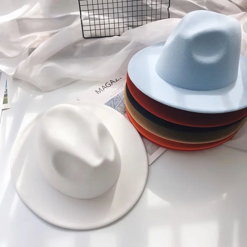 Solid Stiff Fedora High-top Fedora Hat – Stylish Hair Accessory, Elegant Design, Comfortable to Wear