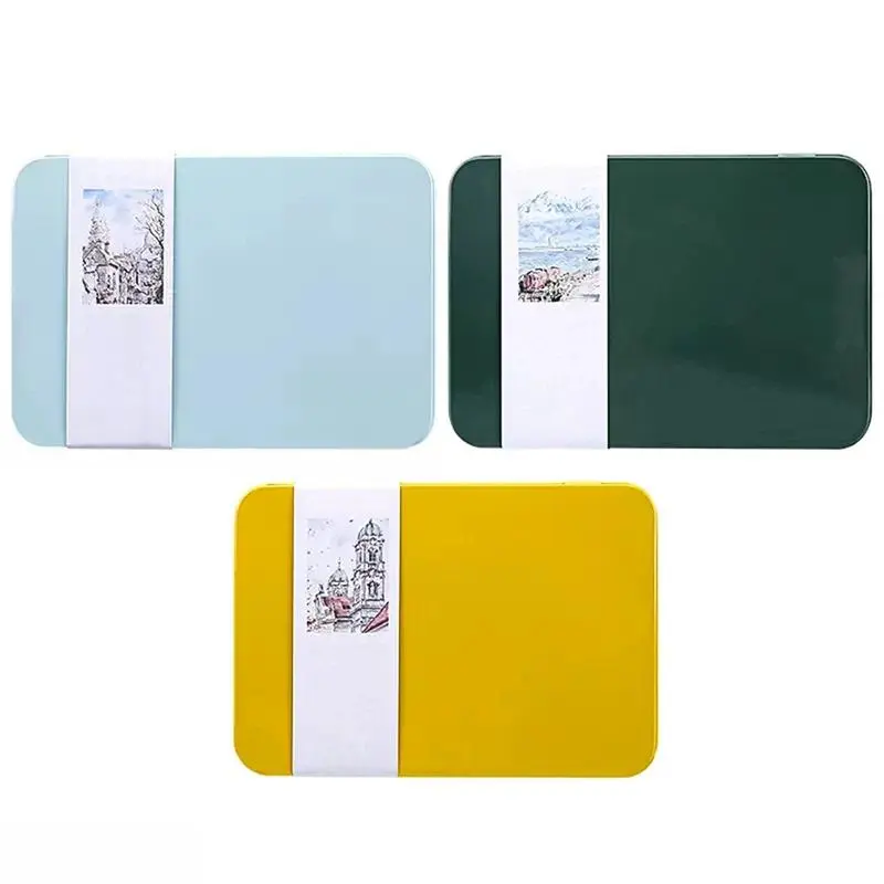 Artist-Grade Cotton Watercolor Book - Cotton A6 Rough-Grained, 300g Cold Press Paper, Postcard Tin Box, Travel Size Stuff, Office Stationery Supplies for Watercolor Art & Travel Sketching