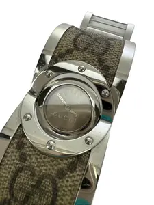 Gucci 112 Twirl GG Supreme Stainless Steel 33mm Quartz Watch
