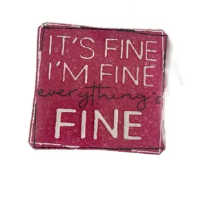 Car Freshie - It's Fine I'm Fine Everything's Fine Text Design Product
