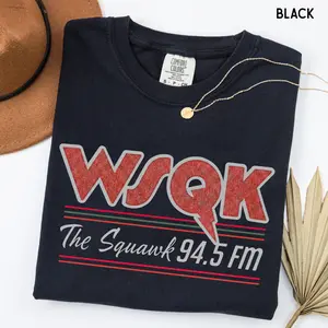 Comfort colors Wsqk Shirt Wsqk The Squawk 945 Shirt Wsqk The Squawk 945 Fm Radio Shirt Wsqk Merch Wsqk T-shirt Retro Radio Tee Gift New CF Wsqk YWsqk