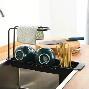 1pc Drain rack, kitchen, household, bowls, chopsticks, plates, chopsticks rack, storage sink, storage rack, drain basket