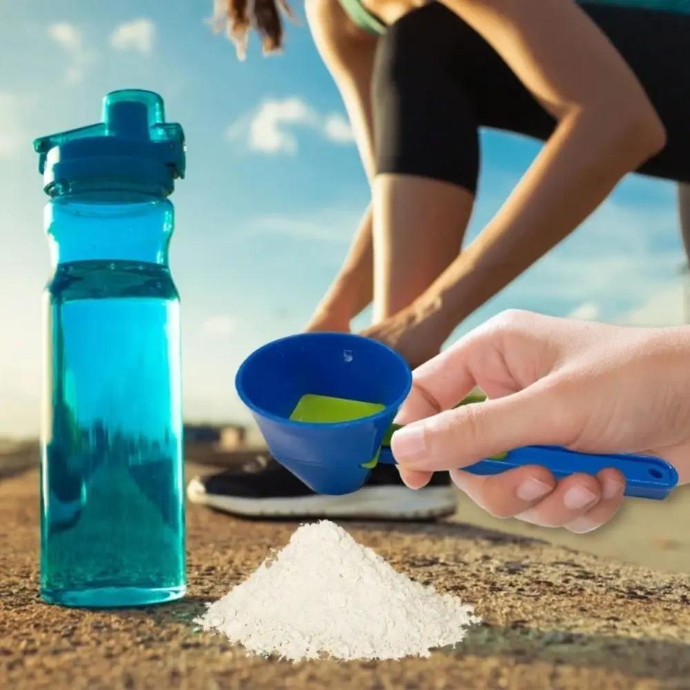 3 Pieces BPA-Free Plastic Protein Powder Funnel Set - Mini Funnel with Sliding Scoop and Container, Kitchen Tools and Gadgets, Cooking Accessories, Countertop Cooking Accessory for Home Kitchen Use, Pre-Workout Creatine Powder