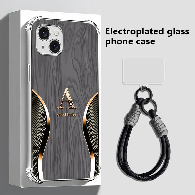 Suitable for [iPhone 15 Plus] Brand new premium phone case, with 26 English letters to choose from drop-proof and fingerprint-resistant，the design is simple and sophisticated YM99