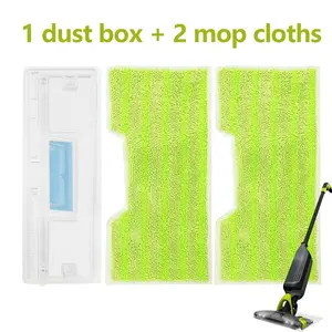 3pcs Reusable Vacmop Replacement Pads, Compatible with Shark Vacmop Vm252 Vm200 Vc205 Vm250, Wet and Dry Mop Pads for Hardwood Floor Cleaning