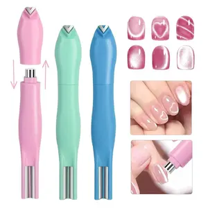 1pc Nail Styling Tool 3-in-1 Snake-Shaped Double-Headed Nail Magnet, Nail Care, Removable Nail Tools, Portable And Easy-To-Use Multi-Functional Nail Tool, Create Nail Cat-Eye Effect, Suitable For Daily Or Travel Use, Great Gift For Women