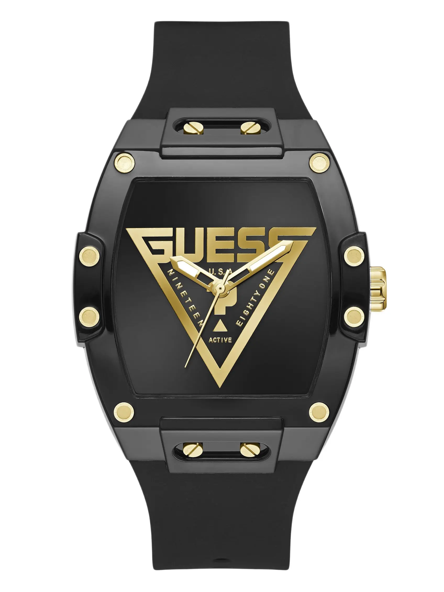 GUESS Male Phoenix triangle analog watch