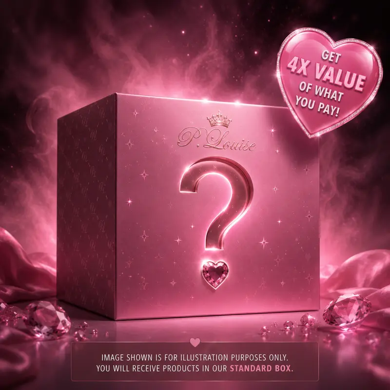 P.Louise x Lukey Quad Up Box, Adult Makeup Gift Set, Self-Treat Multi-Pack Skin Care Kit