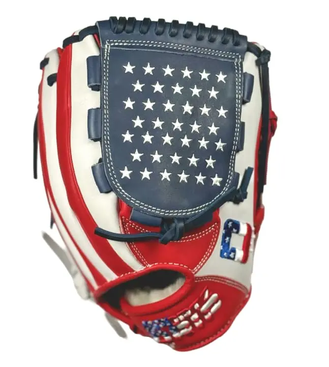 Sportz Drip Youth Liberty Baseball Glove, 11.5" RHT, Patriotic Stars & Stripes Design with Durable Construction and a Game-Ready Grip, Stars And Stripes, Right Hand Holster