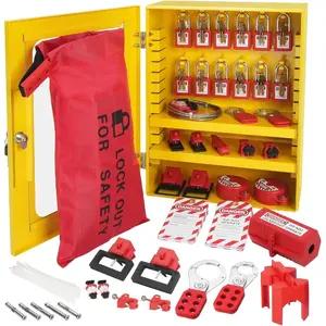 VEVOR 42 PCS Lockout Tagout Kits, Electrical Safety Loto Kit Includes Padlocks, 5 Kinds of Lockouts, Hasps, Tags Ties, Box, Lockout Safety Tools for Electrical Risk Removal in Industrial, MachineryVEVOR Super Brand Day