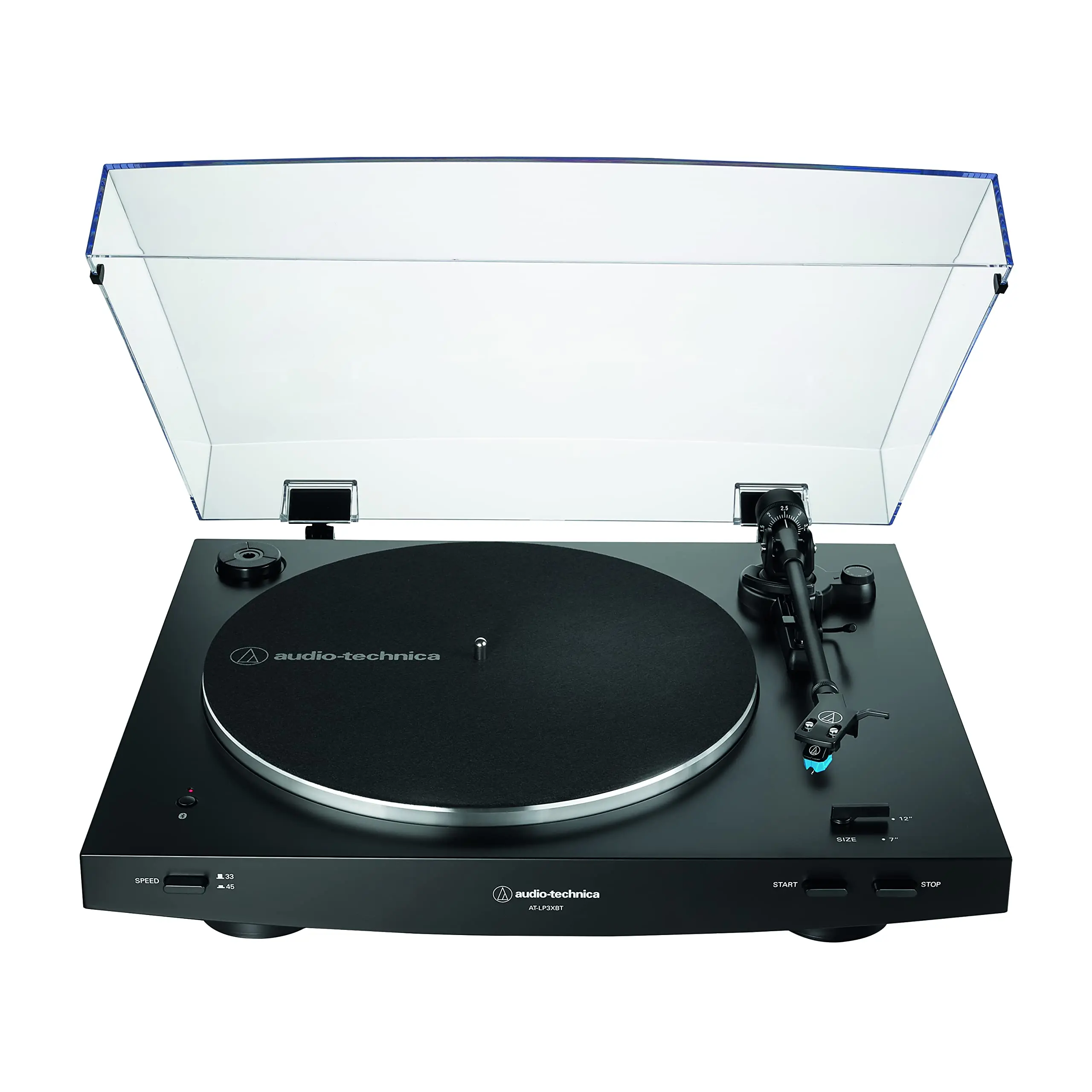 Audio-Technica AT-LP3XBT-BK Bluetooth Belt-Drive Fully Automatic Vinyl Turntable (33/45 RPM, Black)