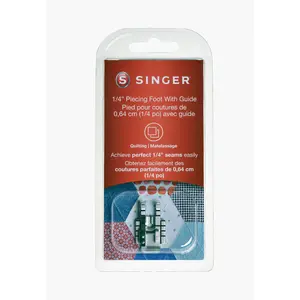Singer 1/4" Piecing Presser Foot with Guide 250717096