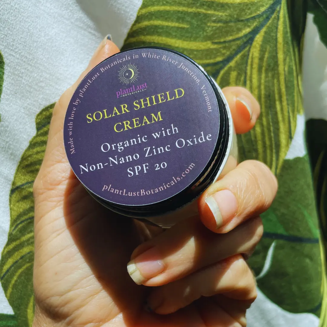 Solar Sunscreen Cream, Organic, with Non-Nano Zinc Oxide, SPF 20