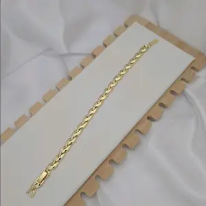 pulso 317 tejido gold plated