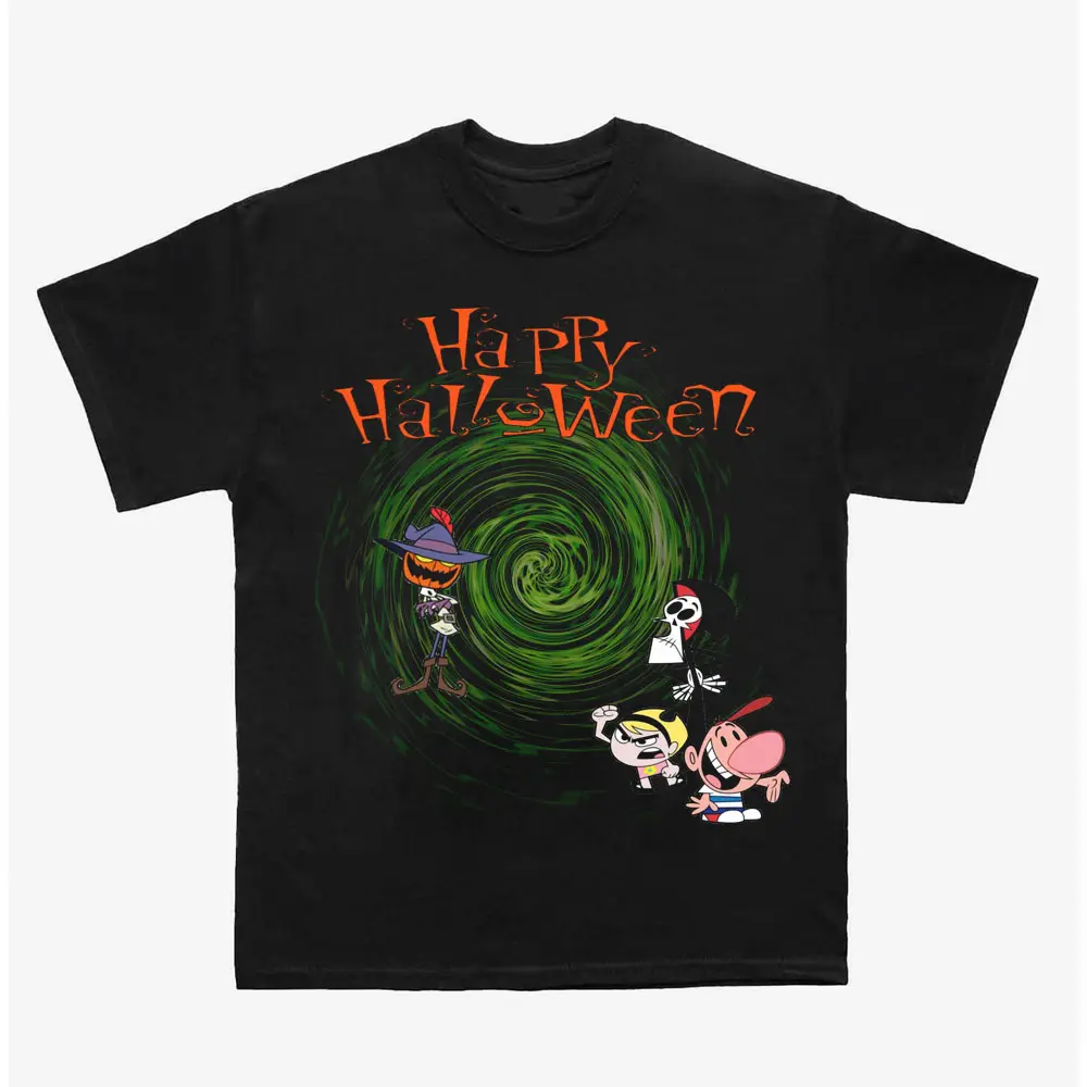 The Grim Adventures of Billy & Mandy T-Shirt, Dark Comedy Cartoon Tee, 2000s Nostalgia Apparel