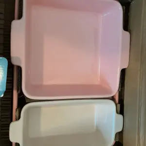 Best Choice Products Ceramic Bakeware Set of 3 Casserole, Loaf, and Square Dishes w/ Handles