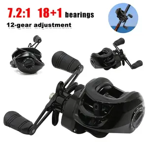 Ultralight Baitcasting Fishing Reels, 18+1bb, 10kg Drag, 7.2:1 Gear Ratio, Lightweight Design, Ideal for Precision Casting