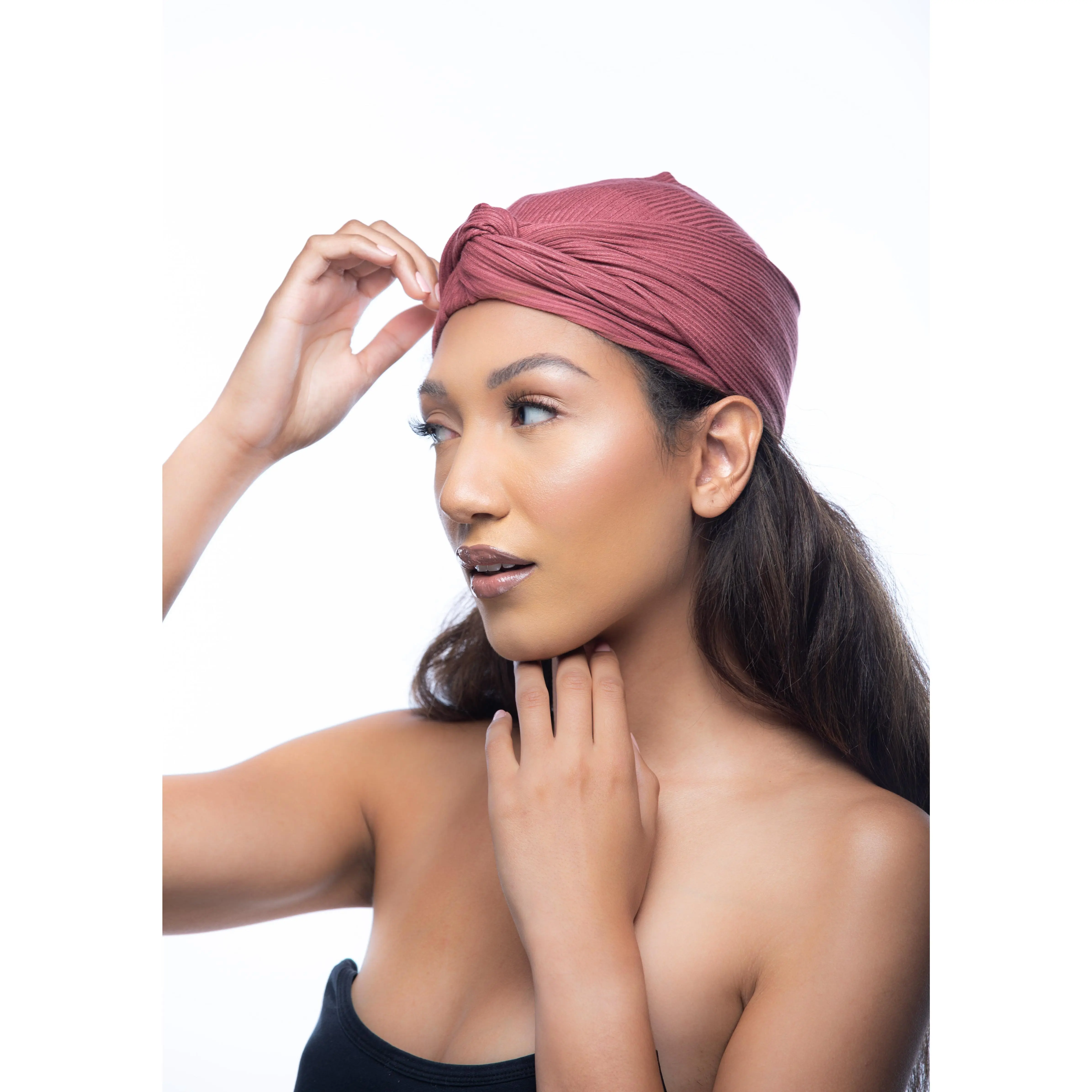 Berry Luxe Ribbed Twisted Turban Berry Luxe Ribbed Twisted Turban