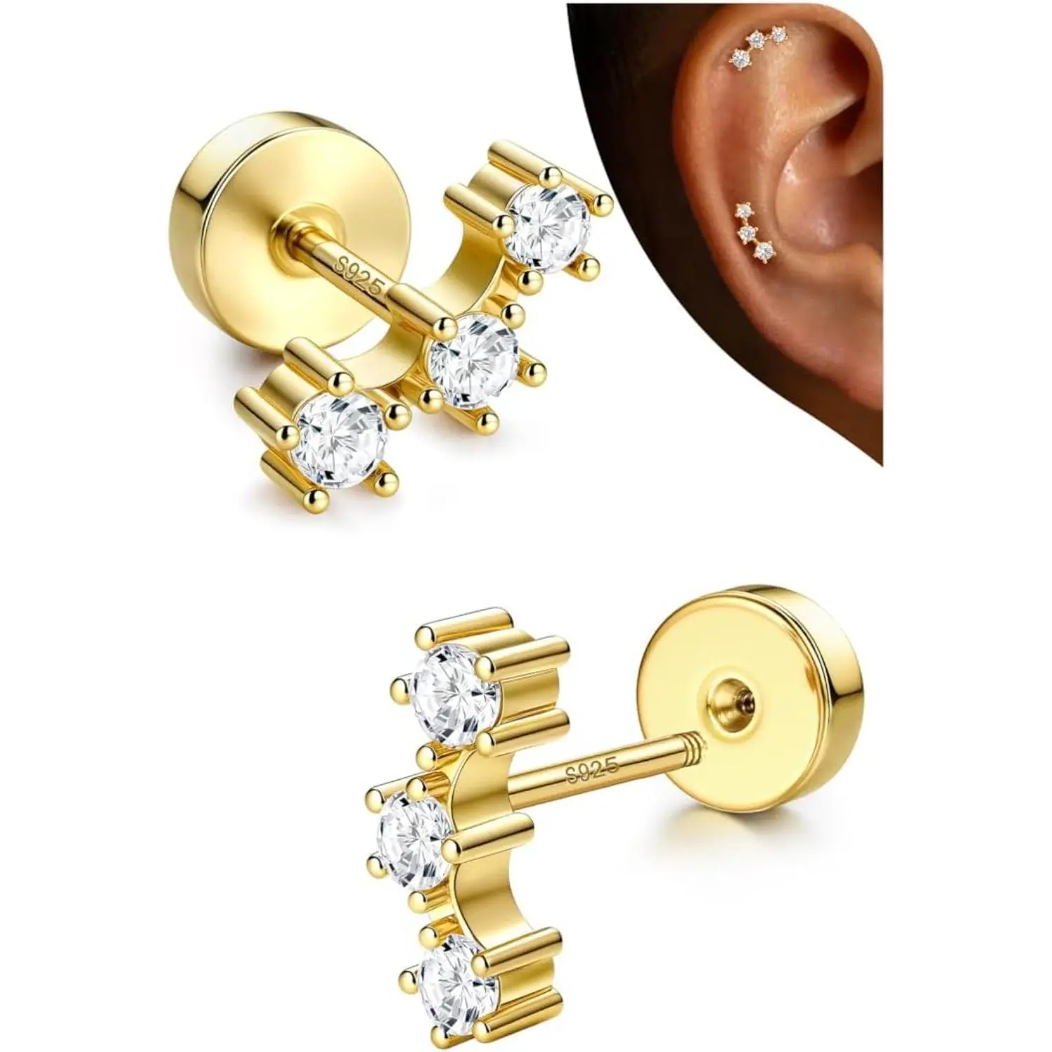 14K Gold Plated-Classic Climber