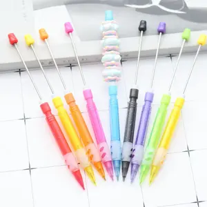 Set of 10-20-50 Plastic Automatic Pencils, Art Mechanical Pencil, DIY Beaded Pen Craft Kit, Handmade Jewelry Making Supplies, School & Office Stationery