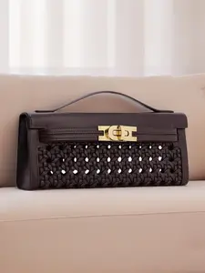 JW PEI Bria Structured Top Handle Bag - Dark Red