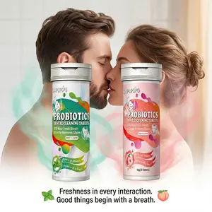 CAPUPOPO Probiotic Solid Toothpaste,Nano Hydroxyapatite,Mouthwash,Gentle Effective Clean, with Pearl Powder for Brightening Teeth, Gentle Stain Removal,Long-Lasting Fresh Breath, Fluoride-Free Daily Oral Whitening for Adults, Eco-Friendly tablet