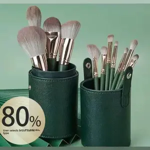 14-Piece Animal Hair Makeup Brush Set, Eyeshadow Brush & Powder Brush, Essential Beauty Tools for Beginners, Must-Have Cosmetic Brushes