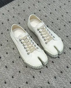 Split-toe platform sneakers, canvas casual running training shoes