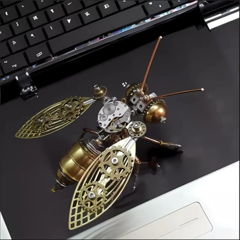 DIY Mechanical Bee Model Kit, 3D Insect Puzzle Assembly Set, Art Puzzles, Creative High Difficulty Handmade Art Crafts, Perfect Gift for Boyfriend, Home Decor