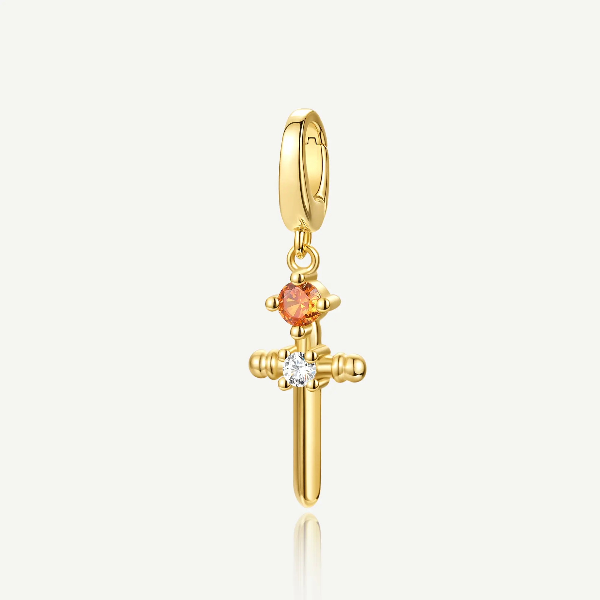 Harry Potter Gryffindor's Sword Silver Charm Pendant for Women, Bold and Daring Character Jewelry for Everyday Wear, Courageous, Female-Focused Character, Character Theme
